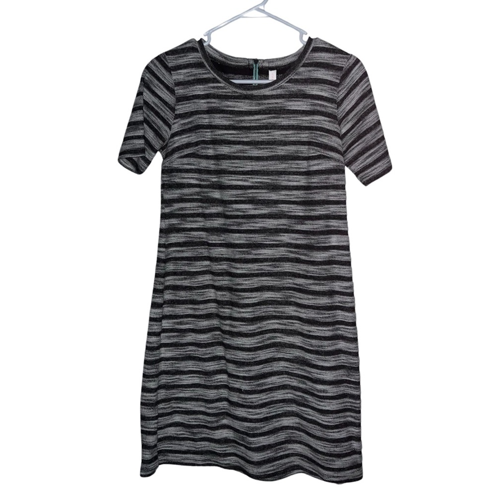 Short Sleeve Gray Dress